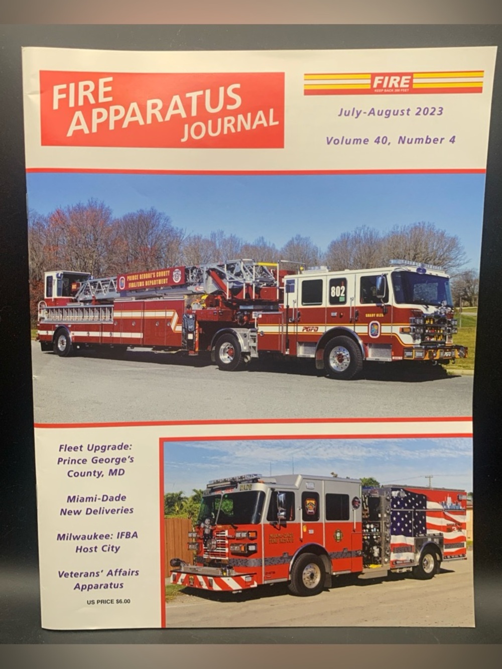 Fire Apparatus Journal July August 2023 Vol 40 Number 4 IFBA Host CIty Milwaukee